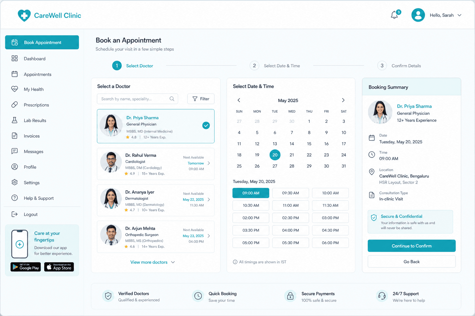 Скриншот проекта MedSchedule